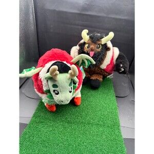 Squishable Mini Krampus & Festive Dragon Stuffed Animal Plush Toy Lot Of 2